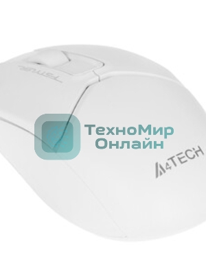 Мышь беспроводная A4Tech Fstyler FG12S белый, 1200 dpi, радиоканал, USB, кнопки - 3