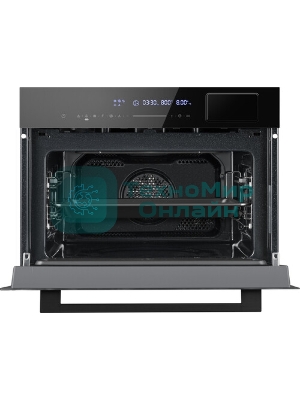 Духовой шкаф электрический Weissgauff OEMS 459 PDB черный, встраиваемый