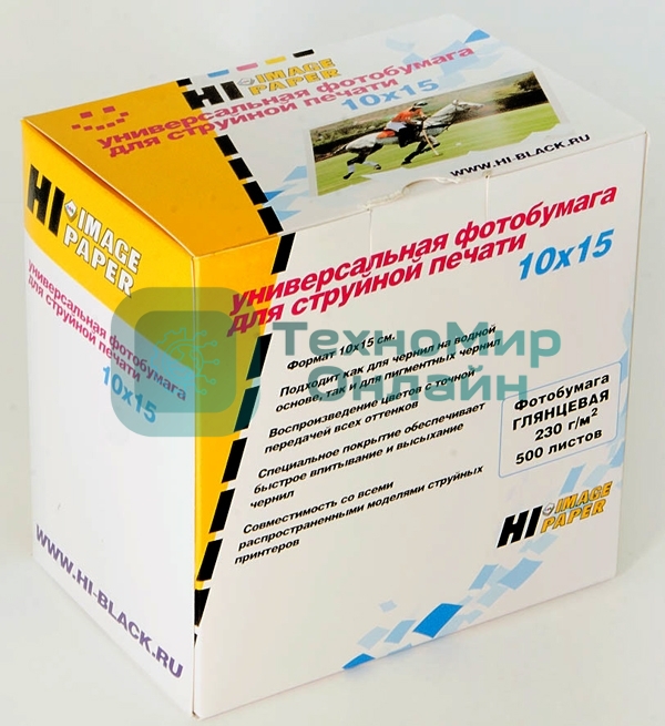 Бумага Hi-Black A21183 Фотобумага матовая односторонняя (Hi-image paper) 10х15, 230 г/м, 500 л. (MC230-4R-500)