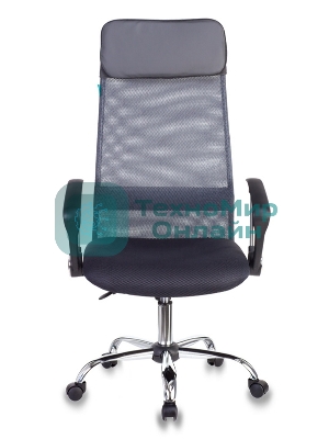 Кресло Бюрократ KB-6N/SL/DG/TW-12 TW-04 TW-12 серый, сетка