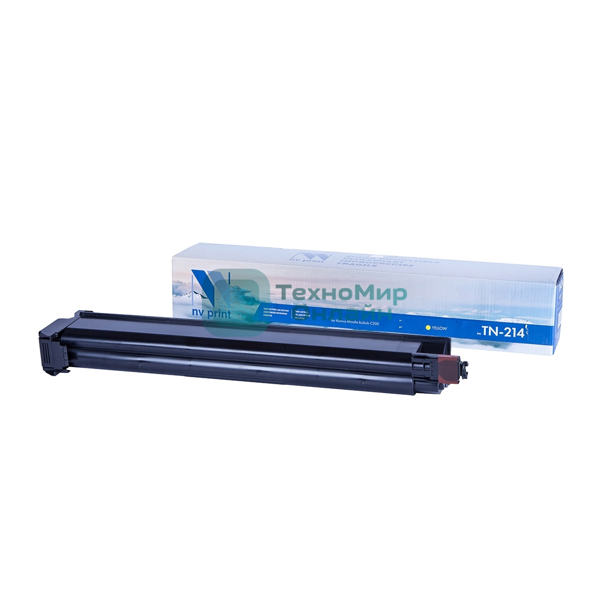 Картридж лазерный NVPrint совместимый Konica Minolta TN-214 желтый для bizhub C200 (18500k)