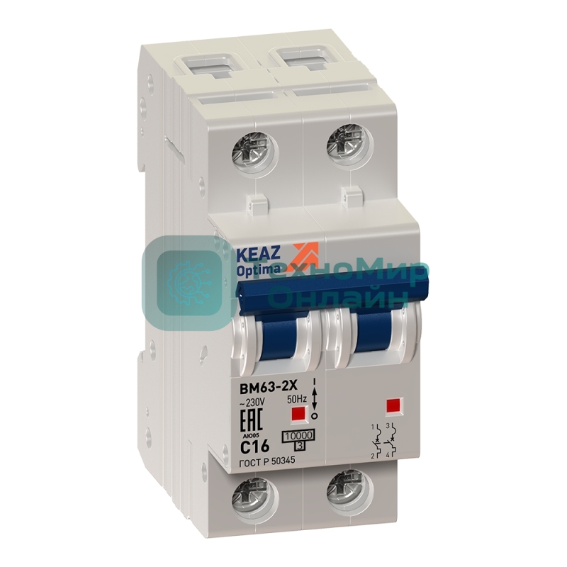 Выключатель автоматический OptiDin BM63-2C25-УХЛ3 (Новый) 260602 КЭАЗ