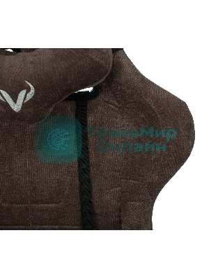 Кресло Бюрократ VIKING KNIGHT LT10 FABRIC коричневый, ткань, 120 кг, механизм качания