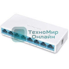 Коммутатор Mercusys MS108, 8 портов Ethernet 100 Мбит/с