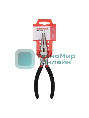 Тонкогубцы Rexant 180 мм, обливные рукоятки