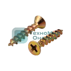 Саморез оконный Kranz острый, 4.1х25, желтый цинк, упаковка поставщика (12 000 шт.)