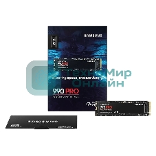 Накопитель SSD Samsung 990 PRO, 2Tb, PCIe 4.0 x4, M.2 2280, NVMe, R/W 7450/6900