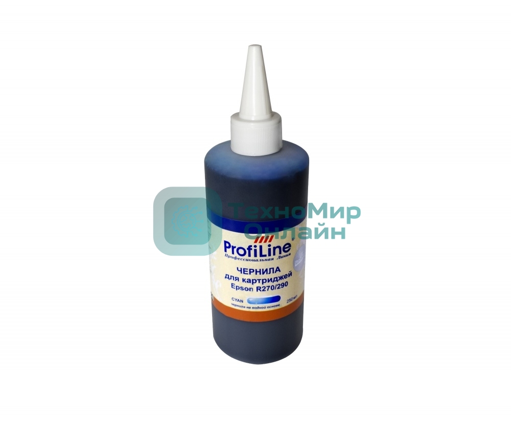 Чернила для принтеров Epson Stylus R270/R290/R390/T50/P50 Cyan 250 мл водн ProfiLine