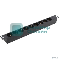 Блок розеток горизонтальный ExeGate ServerPro PDU-19H907 Al-9S-C20, 19