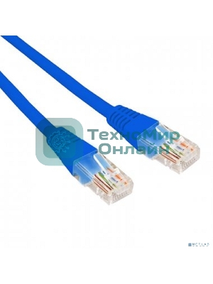 Патч-корд U/UTP Rexant cat.6, RJ45-RJ45, неэкранированный, 26AWG, LSZH, синий, 0.3 м