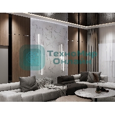 Настенный светодиодный светильник Ambrella light FL6161 WH белый 28W 3000K-6400K 810*120*65