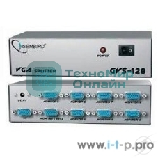 Разветвитель GVS128 Разветвитель сигнала VGA на 8 мониторов (Gembird/Cablexpert)