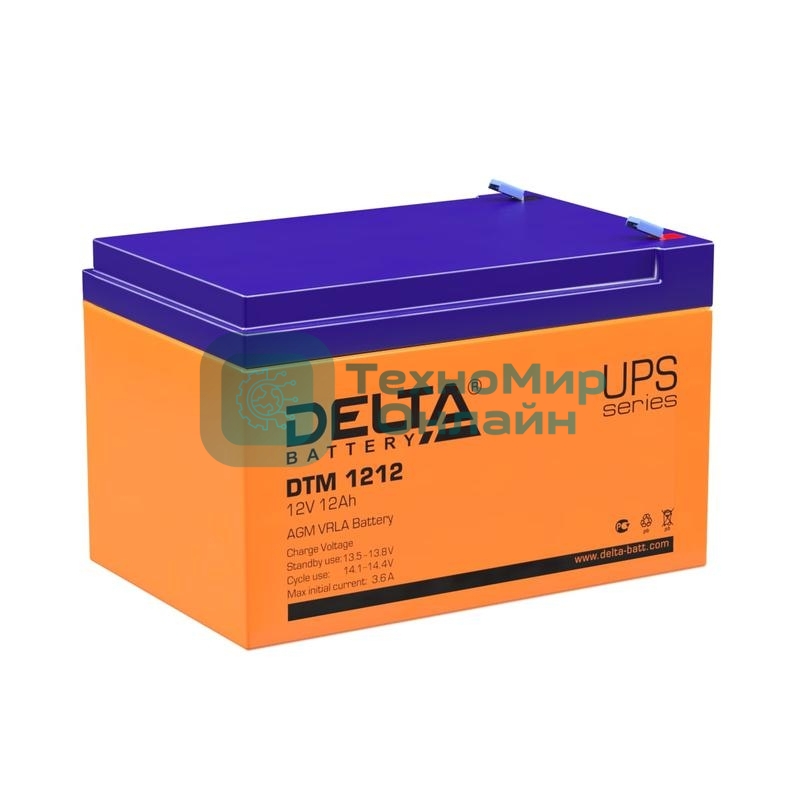 Батарея для ИБП Delta DTM 1212 (12V, 12Ah)