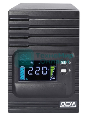 Источник бесперебойного питания Powercom Smart King Pro+ SPT-1000-II LCD 800Вт 1000ВА черный