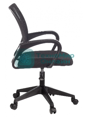 Кресло Бюрократ CH-695NLT/BLACK черный, сетка, 120 кг, механизм качания