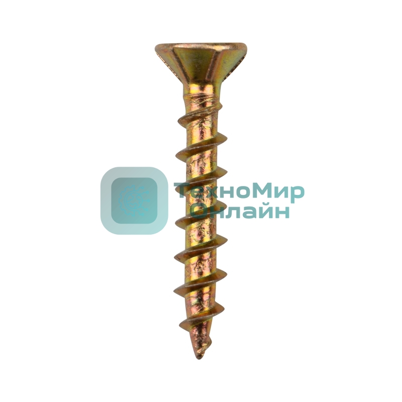 Саморез оконный Kranz острый, 4.1х25, желтый цинк, упаковка поставщика (12 000 шт.)