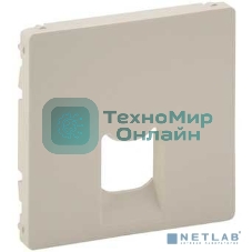 Лицевая панель для одиночных телефонных/информационных розеток. Слоновая кость Valena LIFE. 