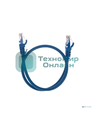 Патч-корд U/UTP Rexant cat.6, RJ45-RJ45, неэкранированный, 26AWG, LSZH, синий, 0.5 м