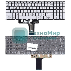 Клавиатура для ноутбука HP Pavilion 15-EG 15-EH серебристая