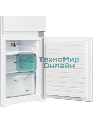 Встраиваемый холодильник Kuppersberg RBN 1763, полезный объем 233 л, сенсорное управление, полезный объем морозильной камеры 63 л, No Frost, LED подсветка, перенавешиваемые двери, суперзаморозка, отсек для овощей, белый