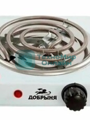 Плитка эл.(1 конф) Добрыня DO-2205W бел.(1000Вт) спираль x12, 1000 ВтНапряжение 220 В, 50 Гц5 режимов нагреваДиаметр конфорки: 15 смЗащита от перегреваСветовой индикатор работыРезиновые ножки