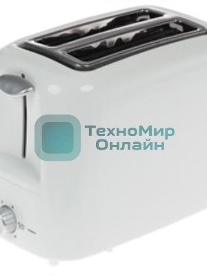 Тостер Maxwell MW-1504 W белый, 750 Вт, 2 слота
