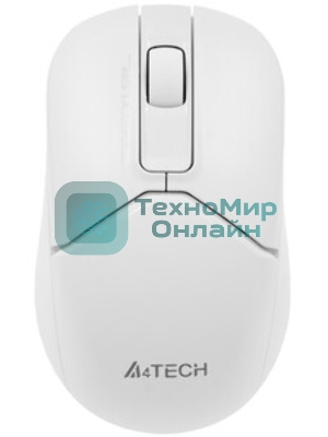 Мышь беспроводная A4Tech Fstyler FG12S белый, 1200 dpi, радиоканал, USB, кнопки - 3
