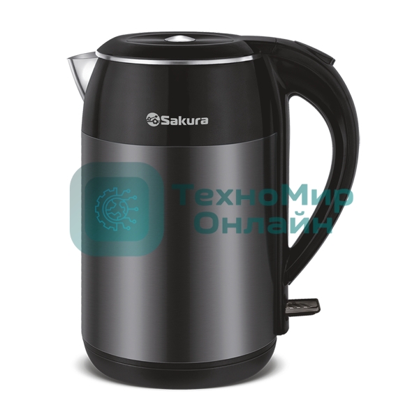 Чайник электрический Sakura SA-2154MBK (1.8) черн металлик д