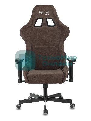 Кресло Бюрократ VIKING KNIGHT LT10 FABRIC коричневый, ткань, 120 кг, механизм качания