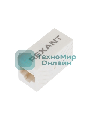Проходной адаптер Rexant RJ-45(8P-8C), UTP неэкранированный, cat.6, (гнездо-гнездо)