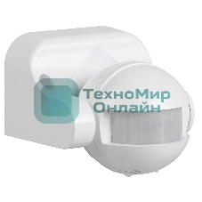 Детектор движения ДД 009 1100Вт угол. обз. 180град. IP44 бел. IEK LDD10-009-1100-001