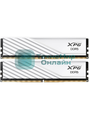 Оперативная память XPG Lancer Blade, DDR5, 32GB (2x16GB), 5600MHz, CL46, DIMM, с радиаторами, белый