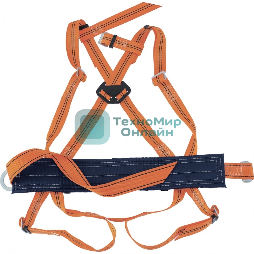 Удерживающая привязь Сибртех УП IIЖ,с наплечными и набедренными лямками,А-строп из синтет. ленты