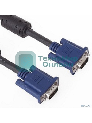 Кабель монитор-SVGA card (15M-15M) 3.0м 2 фильтра VCOM