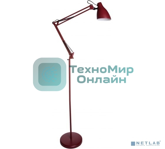 Светильник напольный, торшер, Camelion KD-332 C04 красный (230V, 40W, E27)