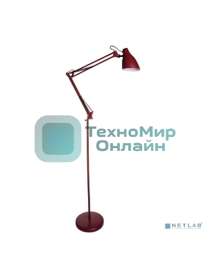 Светильник напольный, торшер, Camelion KD-332 C04 красный (230V, 40W, E27)