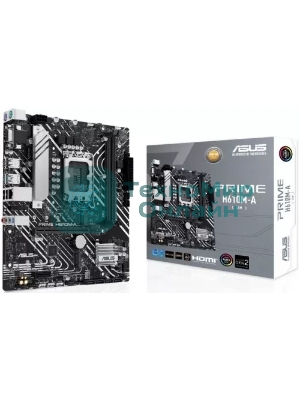 Материнская плата ASUS PRIME H610M-A-CSM, LGA 1700, Intel H610, 2xDDR5, 4xSATA, 2xM.2 PCIe 3.0 (x2, x4), 1xPCIe 4.0 x16, 1xPCIe x1, 1xHDMI, 1xDP, 1xVGA, 2xUSB-A 3.2 Gen 2, 4xUSB-A 2.0, 1x 1Gb LAN, 3x3.5 мм, 7.1, mATX