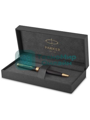Ручка шариковая Parker Sonnet Core K528 (CW1931519) Matte Black GT M, черные чернила, подарочная коробка