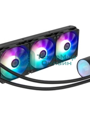 Система жидкостного охлаждения PcCooler DA360 BK ARGb Soc-AM5/AM4/1200/1700/1851 черный 4-pin Al 300W Ret (DA360-BKAWXX-GL)