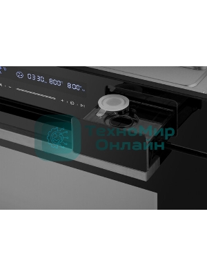 Духовой шкаф электрический Weissgauff OEMS 459 PDB черный, встраиваемый