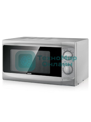 Микроволновая печь BBK 20MWS-707M/S серебро, 20 л, 700 Вт, переключатели - поворотный механизм