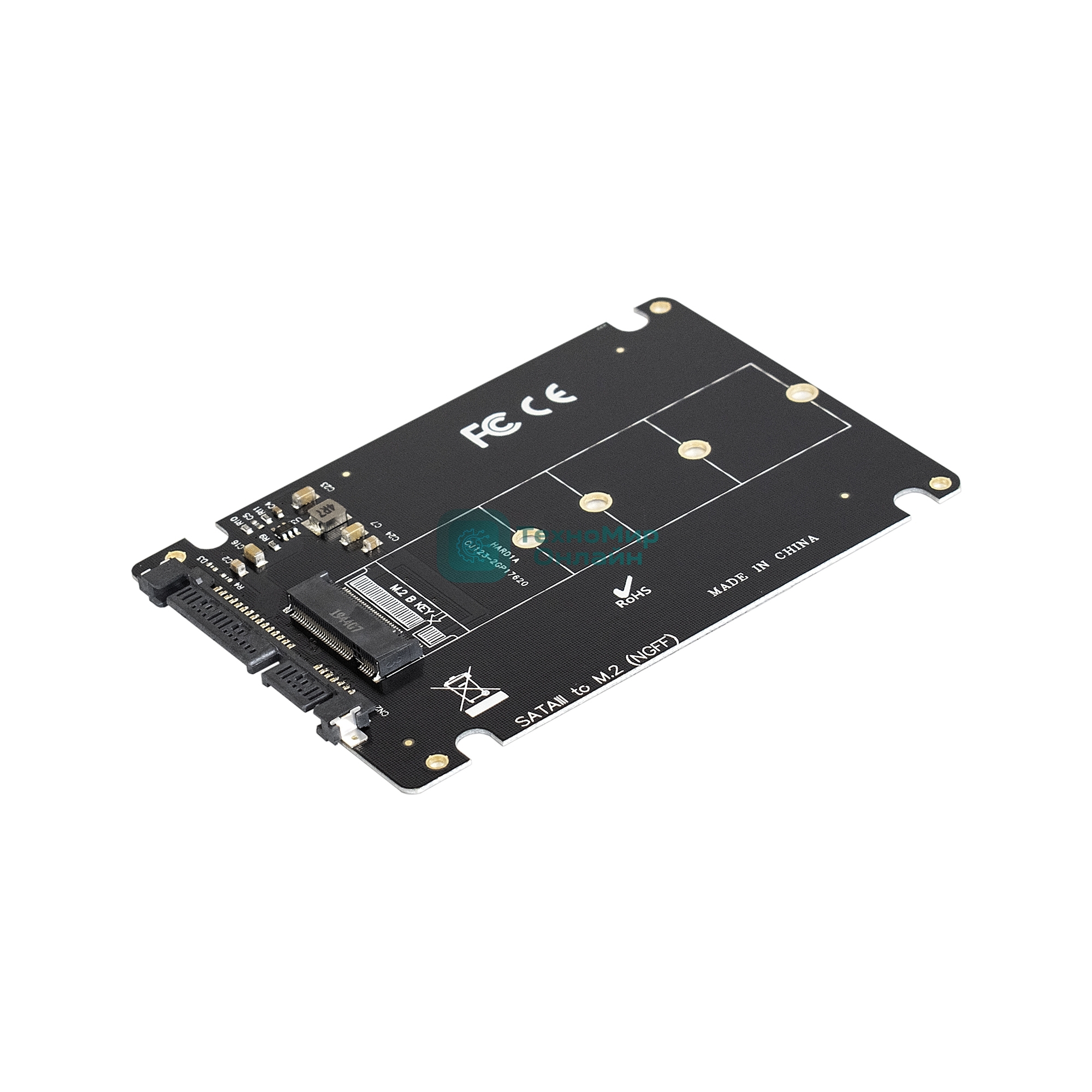 Переходник ExeGate EXE-527 M.2 B key -> 2.5