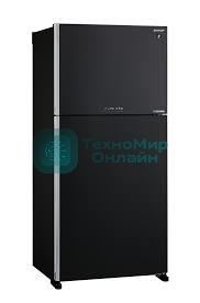 Холодильник Sharp SJ-XG60PMBK черный двухкамерный 422/178 л морозилка сверху, No Frost