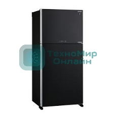 Холодильник Sharp SJ-XG60PMBK черный двухкамерный 422/178 л морозилка сверху, No Frost
