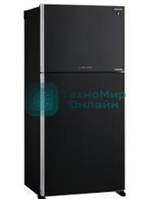 Холодильник Sharp SJ-XG60PMBK черный двухкамерный 422/178 л морозилка сверху, No Frost