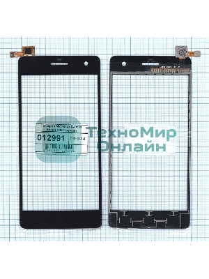 Сенсорное стекло (тачскрин) для Micromax Canvas Knight A350, черное