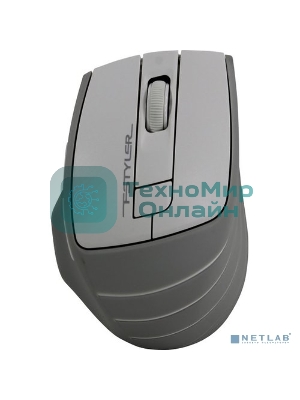 Мышь беспроводная A4Tech Fstyler FG30 белый/серый, 2000 dpi, радиоканал, USB, кнопки - 5