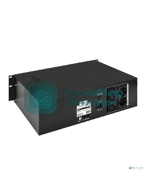 Источник бесперебойного питания ExeGate EX293056RUS ServerRM UNL-1500.LCD.AVR.2SH.4C13.RJ.USB.3U 1500VA/900W, LCD, AVR, 2*Schuko+4*C13, RJ45/11, USB, 3U, установка в стойку, черный