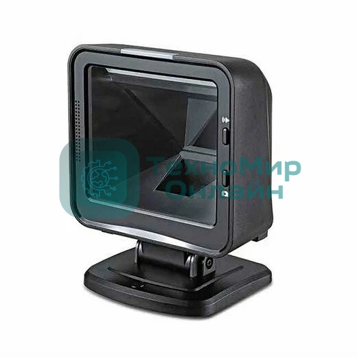 Сканер штрих-кода стационарный MINDEO MP8610 USB презентационный, 2D имидж, USB, черный