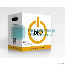 Кабель витая пара Bion BCL-F5451-301 F/UTP, кат.5e, 4x2x0,51мм AWG 24, CCA, одножильный, PE, для внешней прокладки, 305м, черный